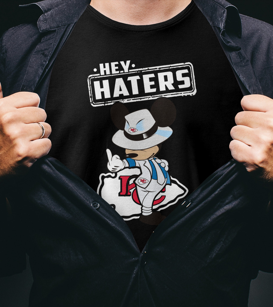 HEY HATERS KC Chiefs Mickey Pose T-Shirt