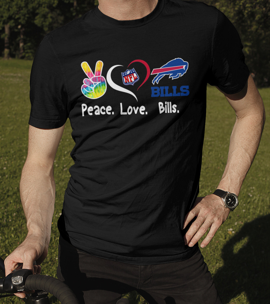 Peace Love NFL Buffalo Bills T-Shirt