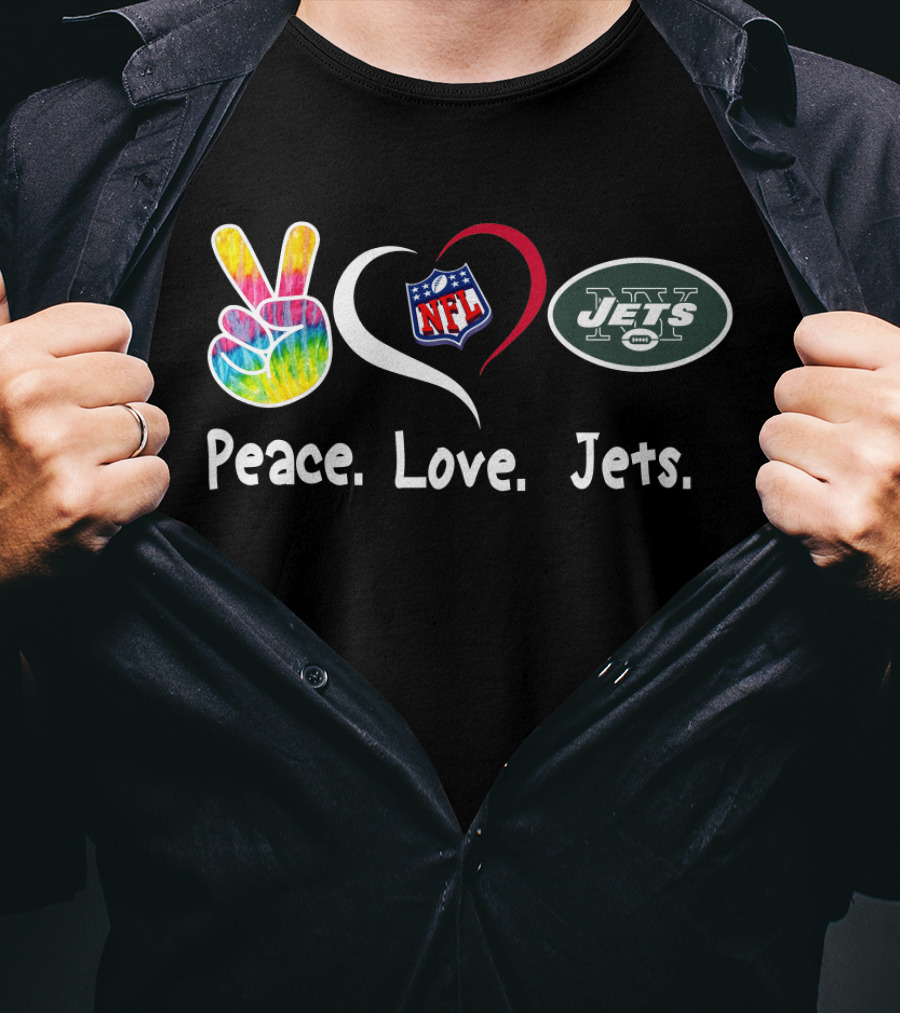 Peace Love NFL Jets T-Shirt