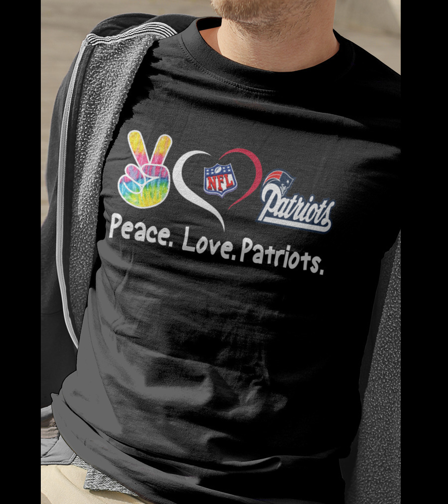 Peace Love NFL Patriots T-Shirt