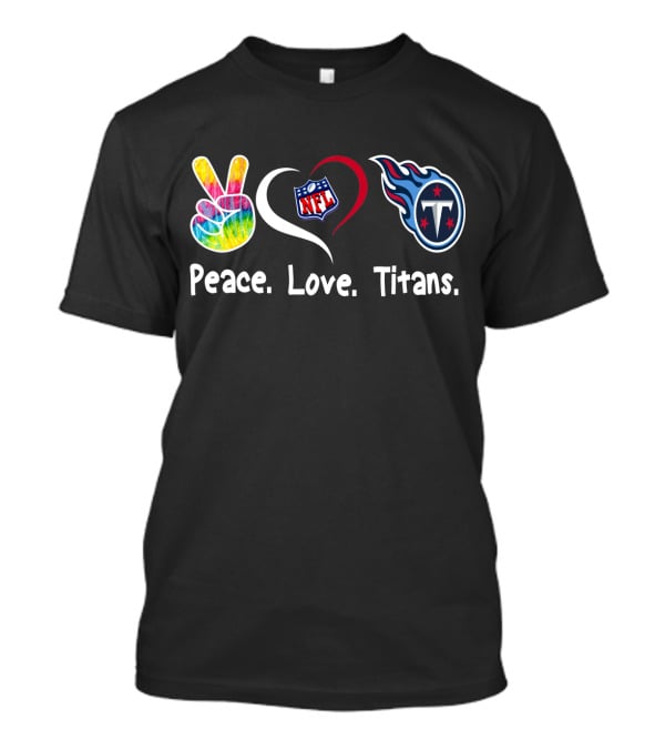 Peace Love NFL Tennessee Titans T-Shirt