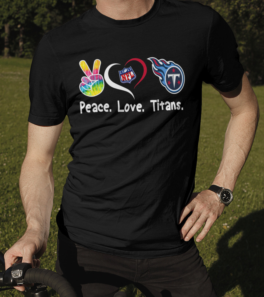 Peace Love NFL Tennessee Titans T-Shirt