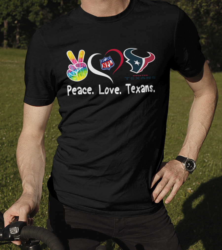 Peace Love Houston Texans NFL T-Shirt