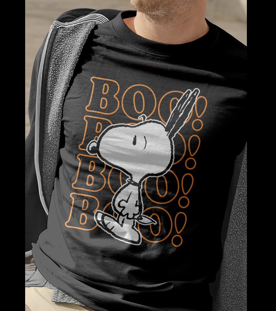 Boo Boo Boo Snoopy Halloween Scared T-Shirt