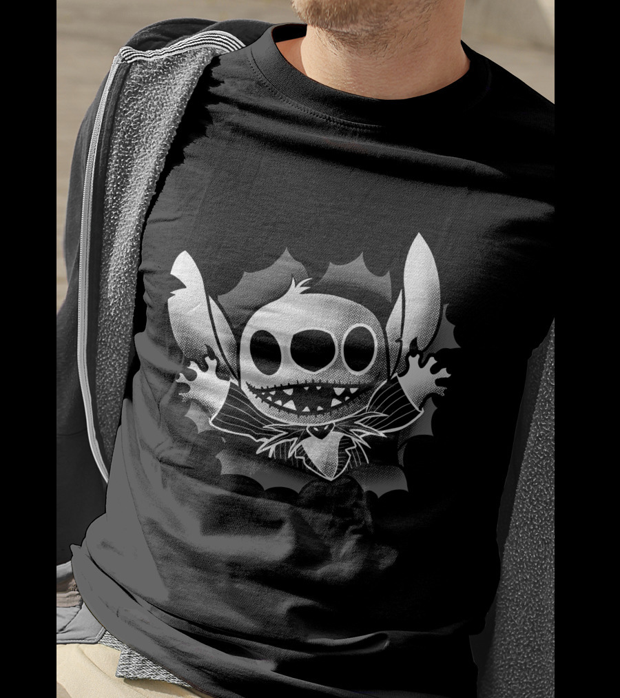 Stitch Meets Jack Skellington Crossover T-Shirt