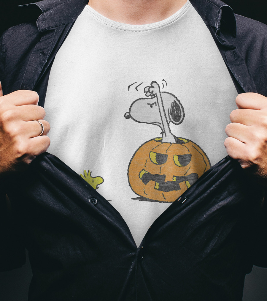 Halloween Snoopy Woodstock Pumpkin Peanuts T-Shirt