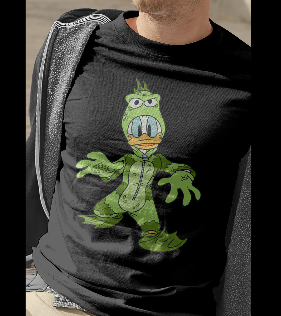 Donald Duck In Green Monster Costume T-Shirt