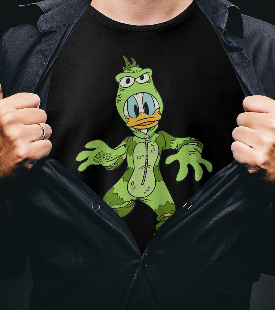 Donald Duck In Green Monster Costume T-Shirt