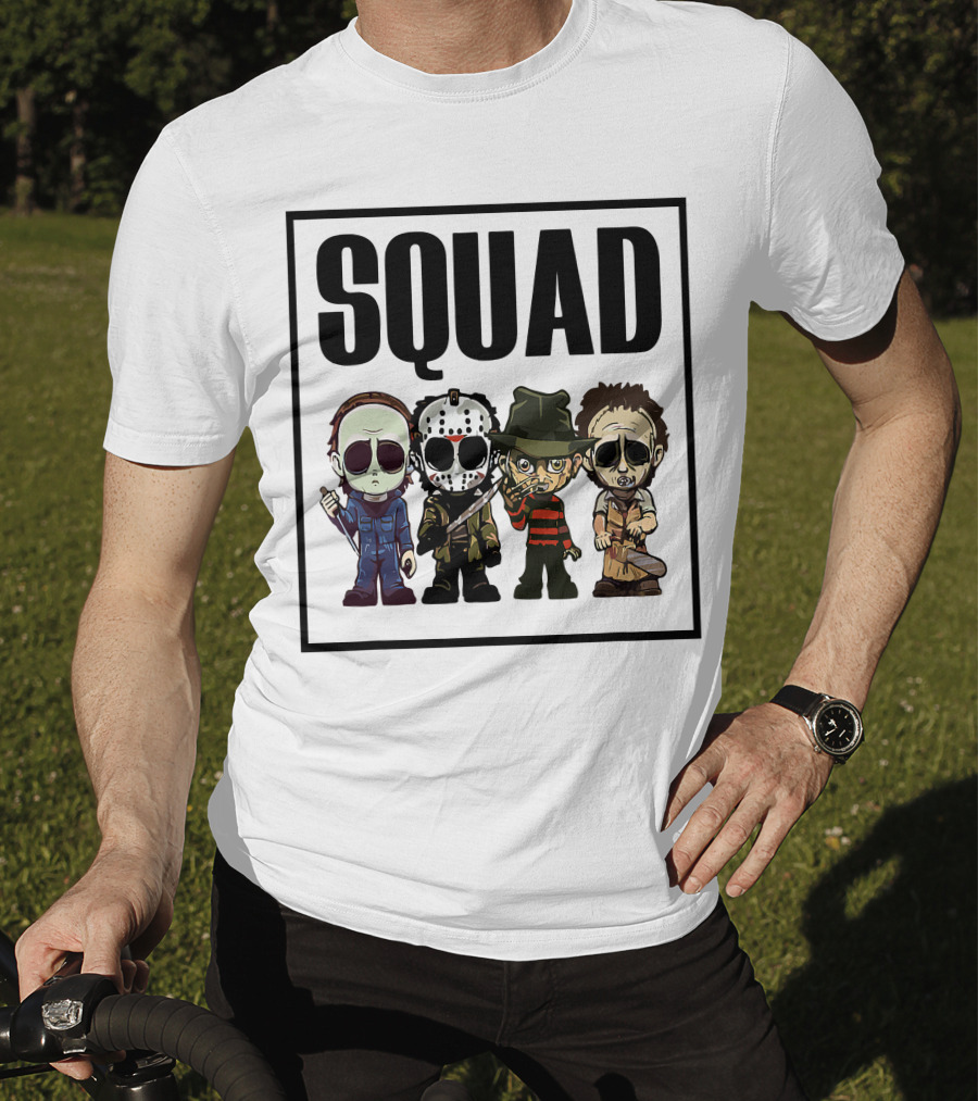 SQUAD Halloween Horror Characters Icons T-Shirt