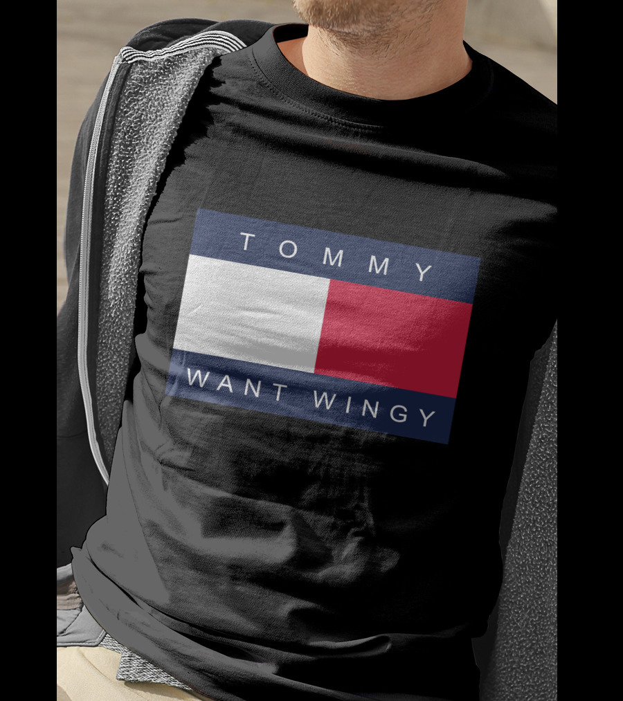TOMMY WANT WINGY Red White Blue T-Shirt