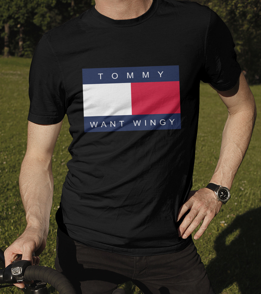 TOMMY WANT WINGY Red White Blue T-Shirt