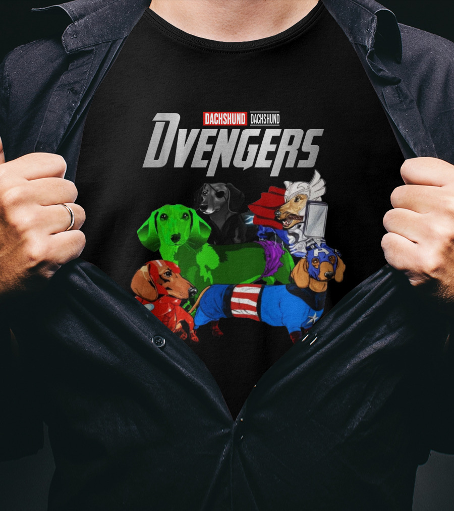 Dachshund Dachshund DVengers T-Shirt