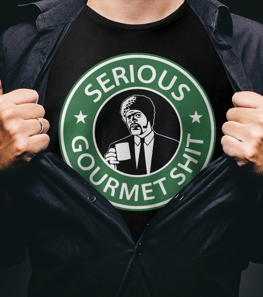 Serious Gourmet Shit Coffee Mug Pulp Fiction T-Shirt