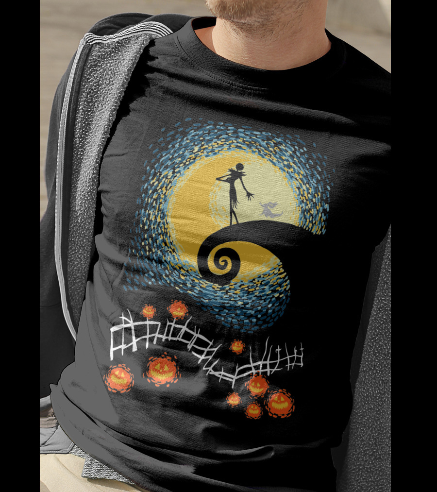 Starry Nightmare Before Christmas Van Gogh T-Shirt