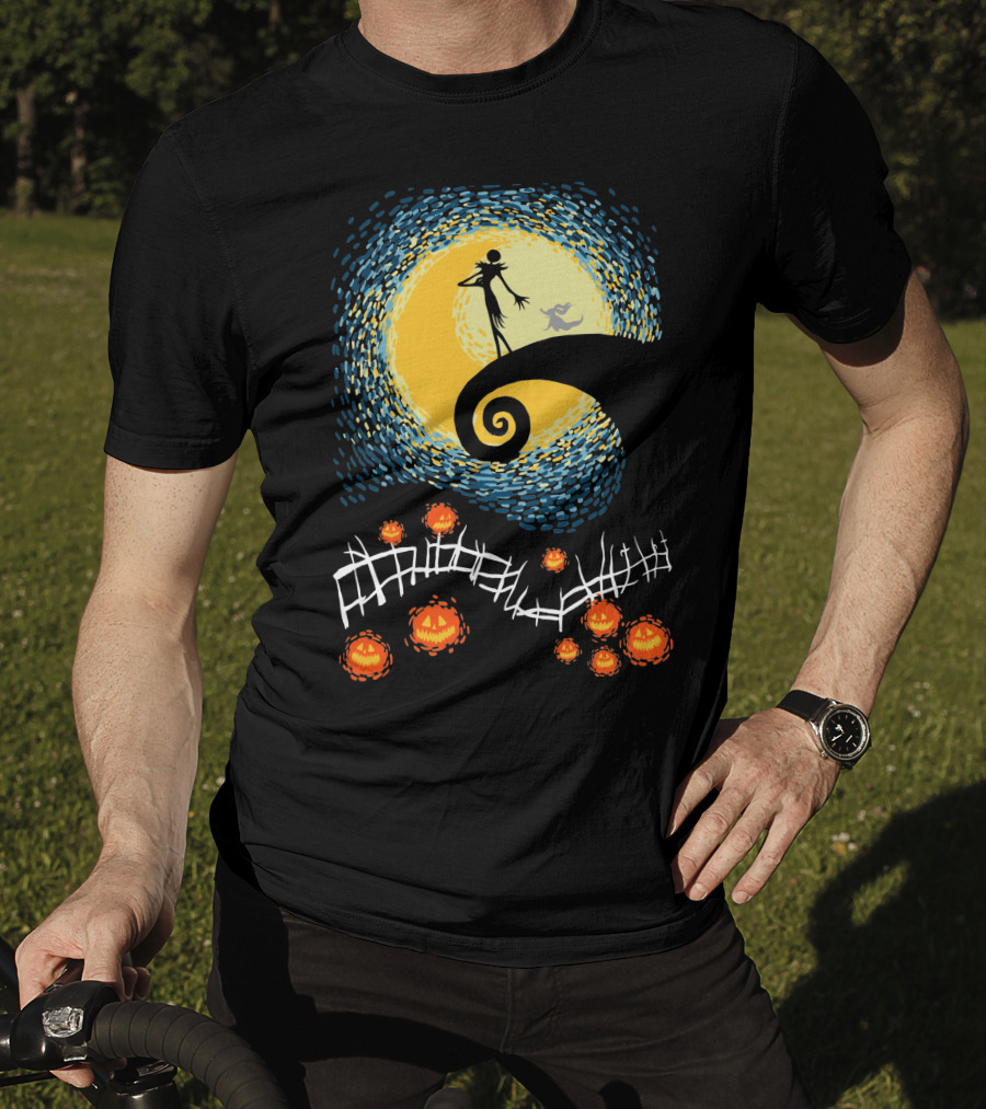 Starry Nightmare Before Christmas Van Gogh T-Shirt