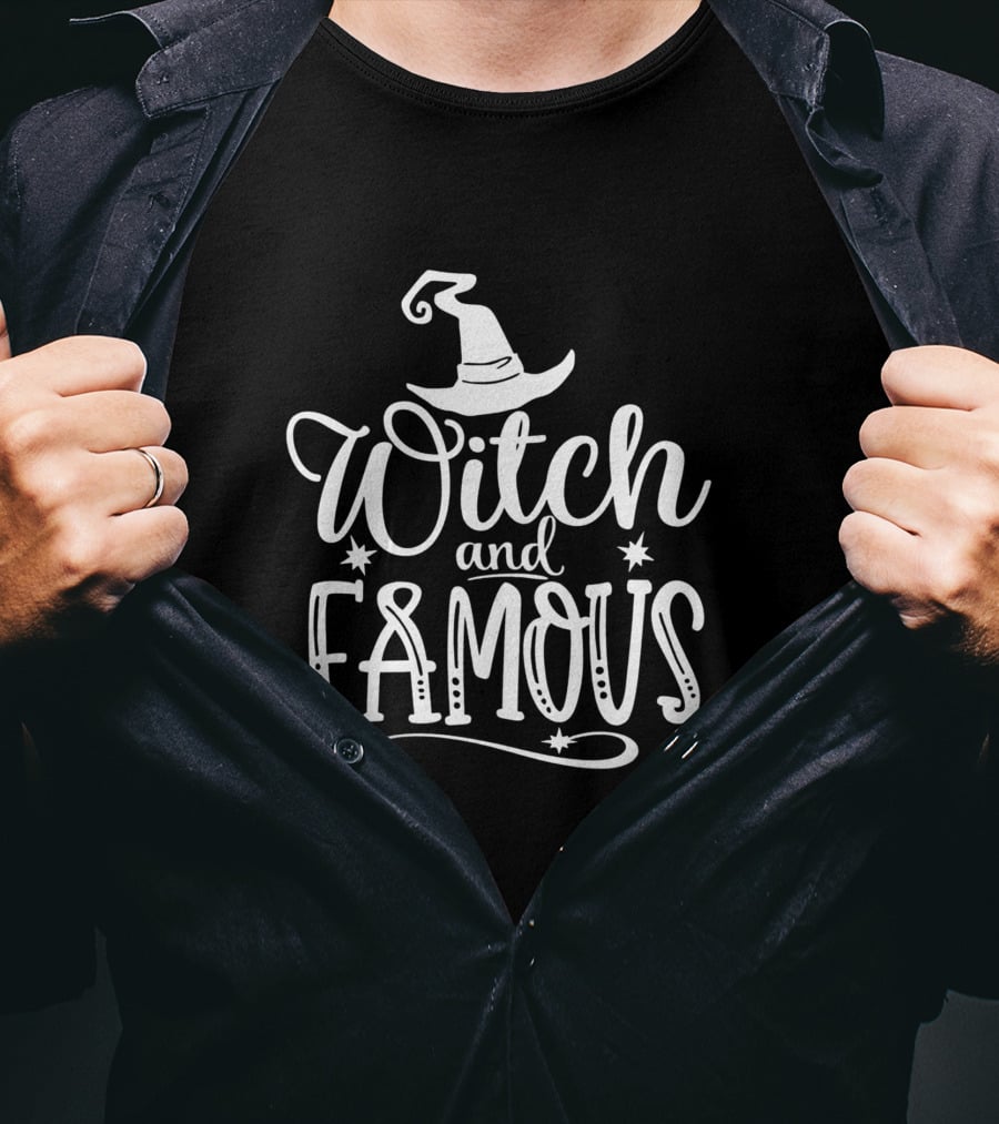 Witch And Famous Halloween For Women T-Shirt