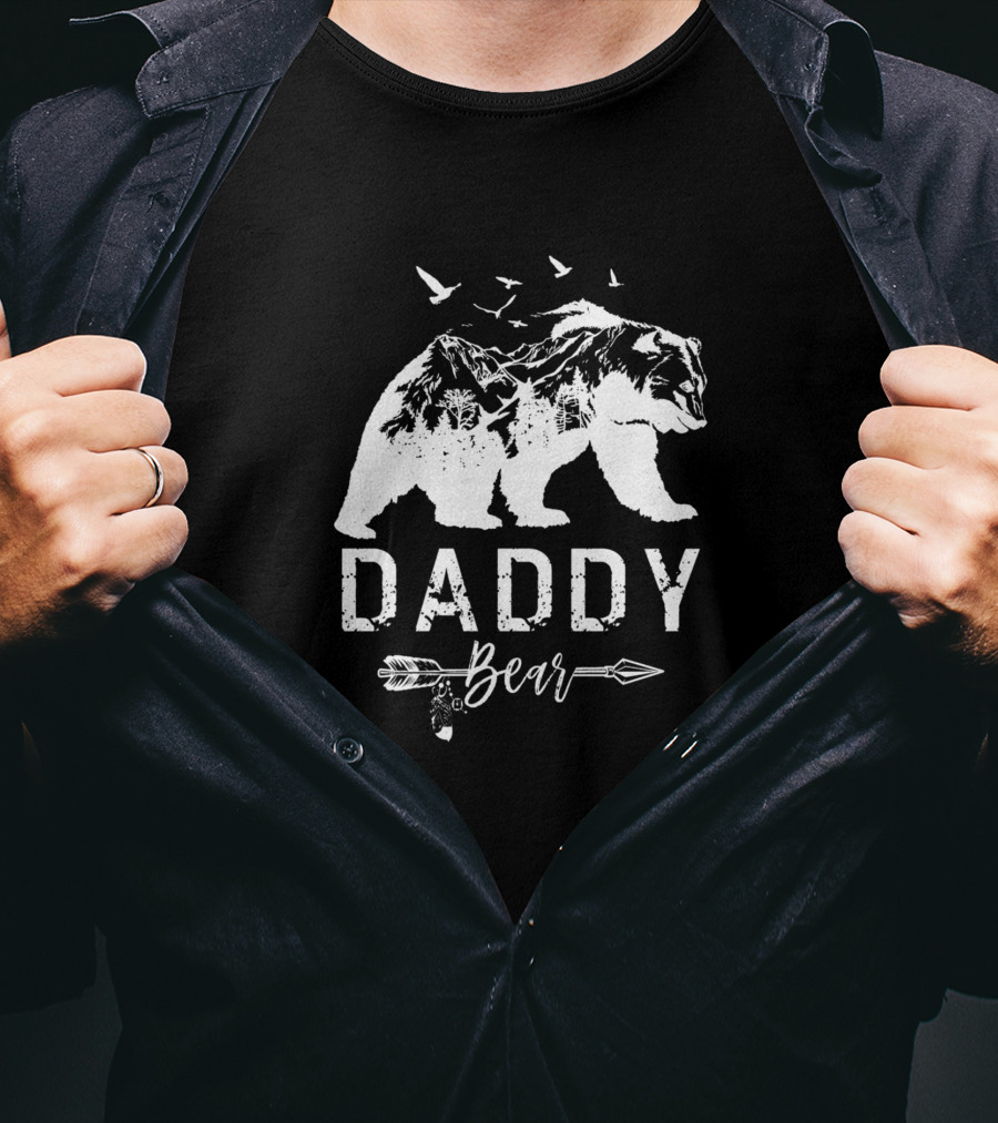 Daddy Bear Arrow Mountains T-Shirt