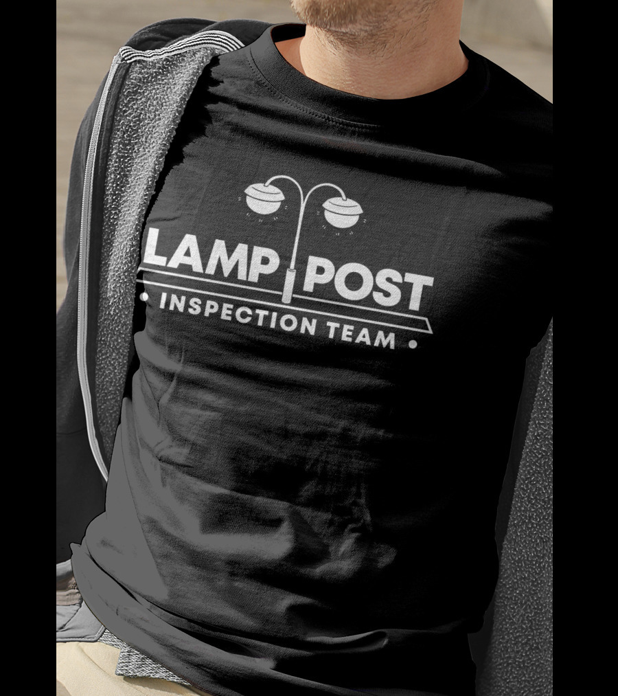Lamp Post Inspection Team Geocaching Geocacher Geocache T-Shirt