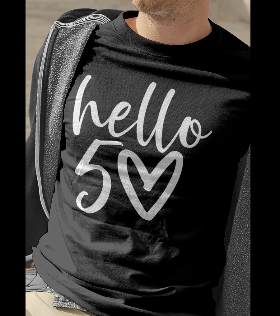 Hello 50 Heart T-Shirt