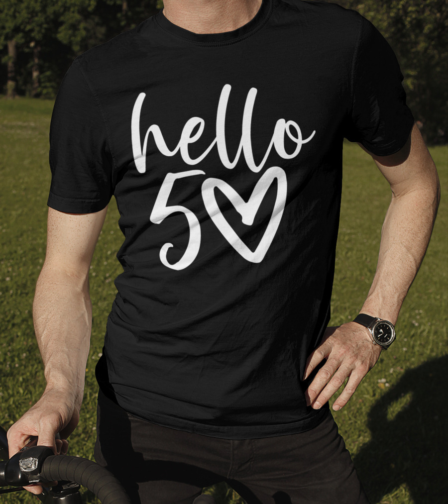 Hello 50 Heart T-Shirt