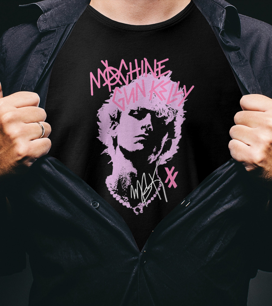 Machine Gun Kelly M.G.K Pink Silhouette XX Signature T-Shirt