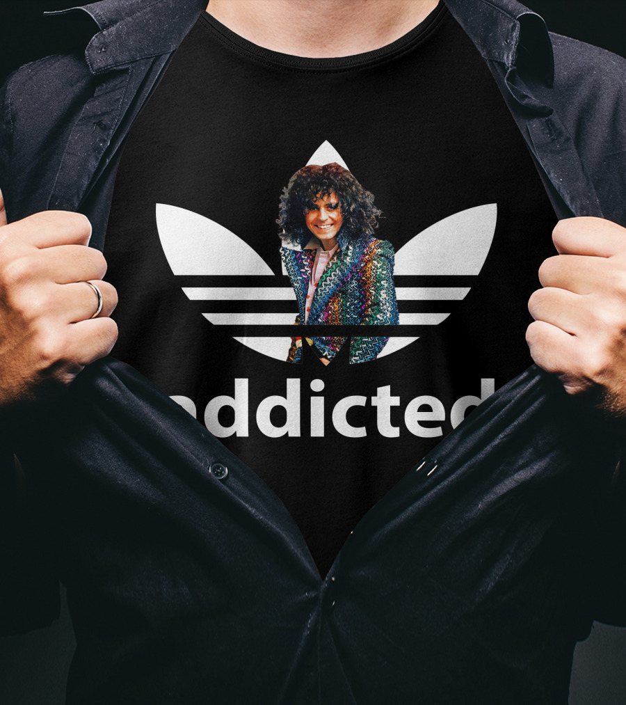 Awesome Marc Bolan Addicted Trefoil T-Shirt