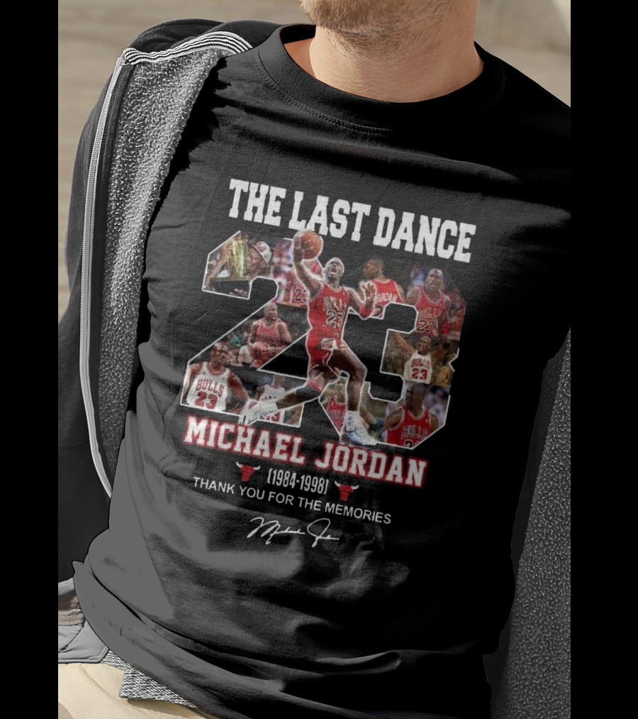 The Last Dance Michael Jordan 23 Bulls 1984-1998 Thank You For The Memories T-Shirt