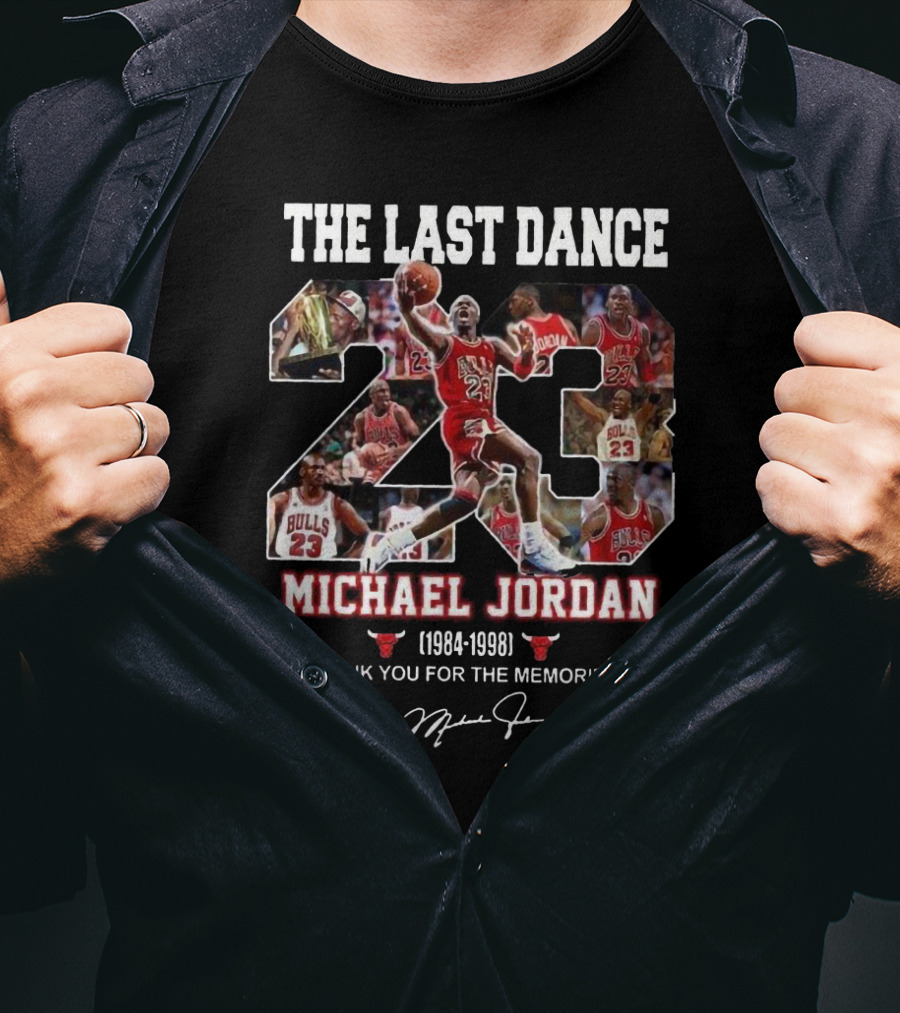 The Last Dance Michael Jordan 23 Bulls 1984-1998 Thank You For The Memories T-Shirt