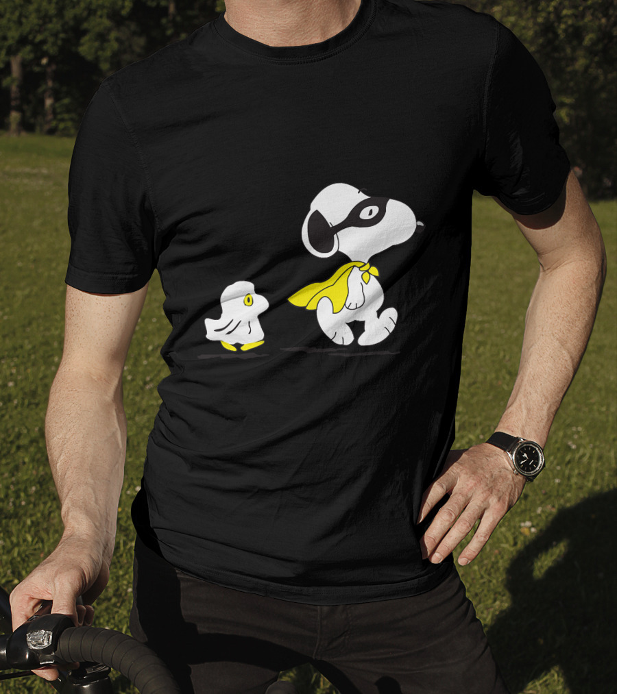 Snoopy Superhero With Woodstock Sidekick T-Shirt