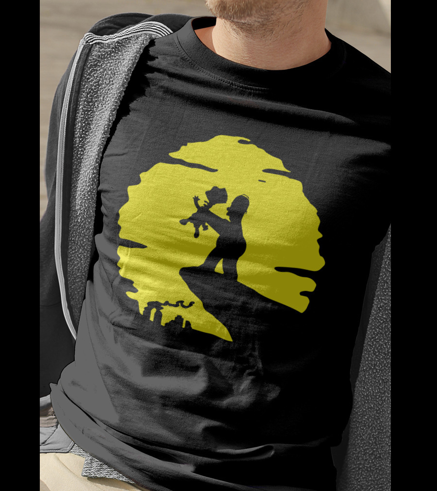 The Simpsons Homer Strangling Bart Lion King Cliff T-Shirt
