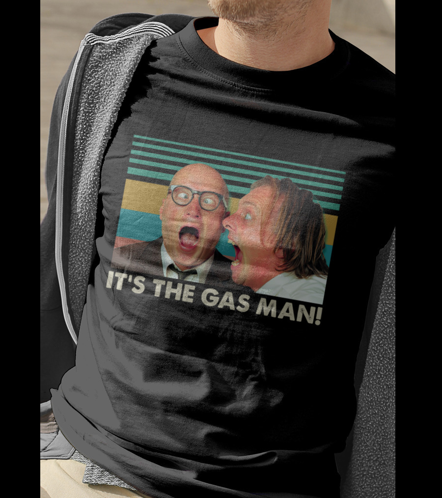 Bottom It's The Gas Man Eddie And Richie Face Off Stripes T-Shirt
