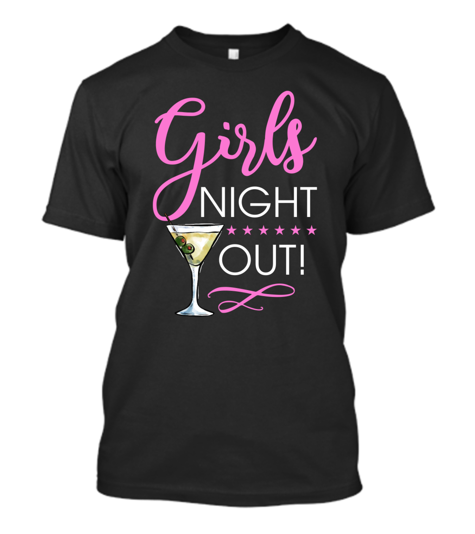 Girls Night Out Martini Cocktail Fun T-Shirt