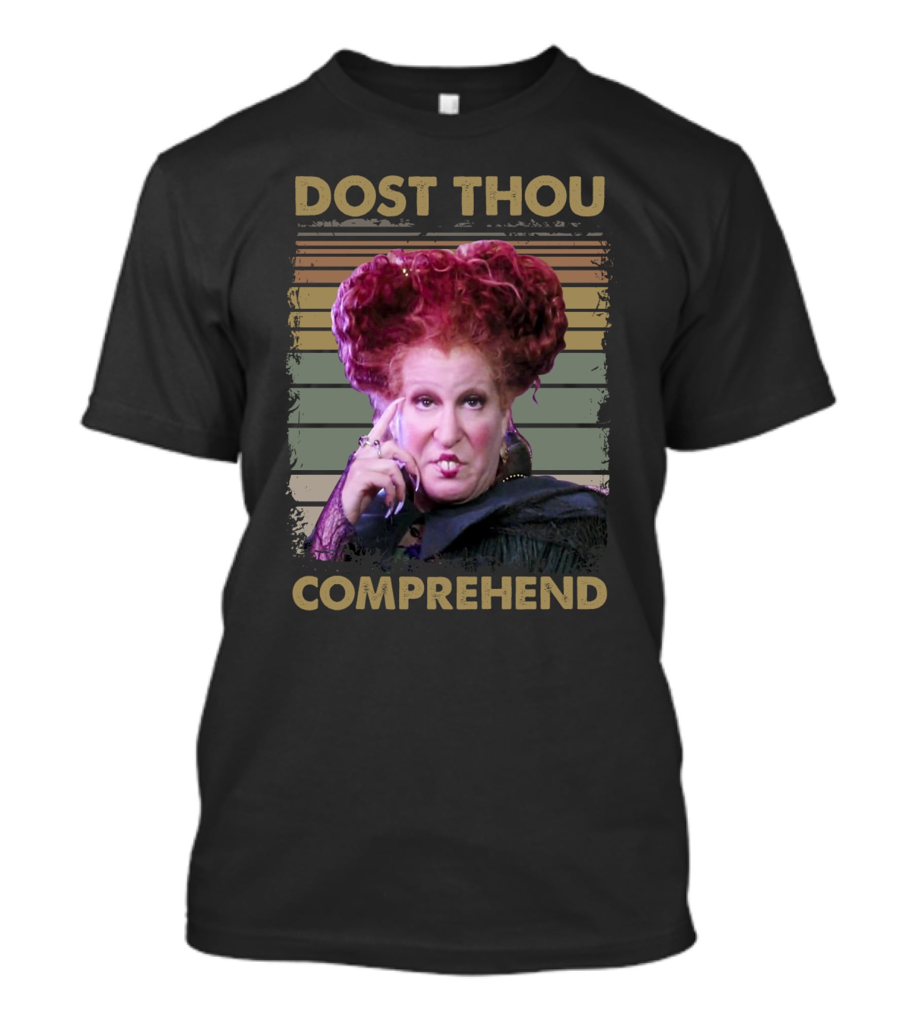 Dost Thou Comprehend Winifred Sanderson Funny Vintage Meme T-Shirt