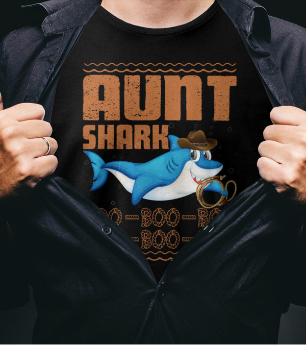 Auntie Shark Boo Boo Boo Halloween Aunt T-Shirt