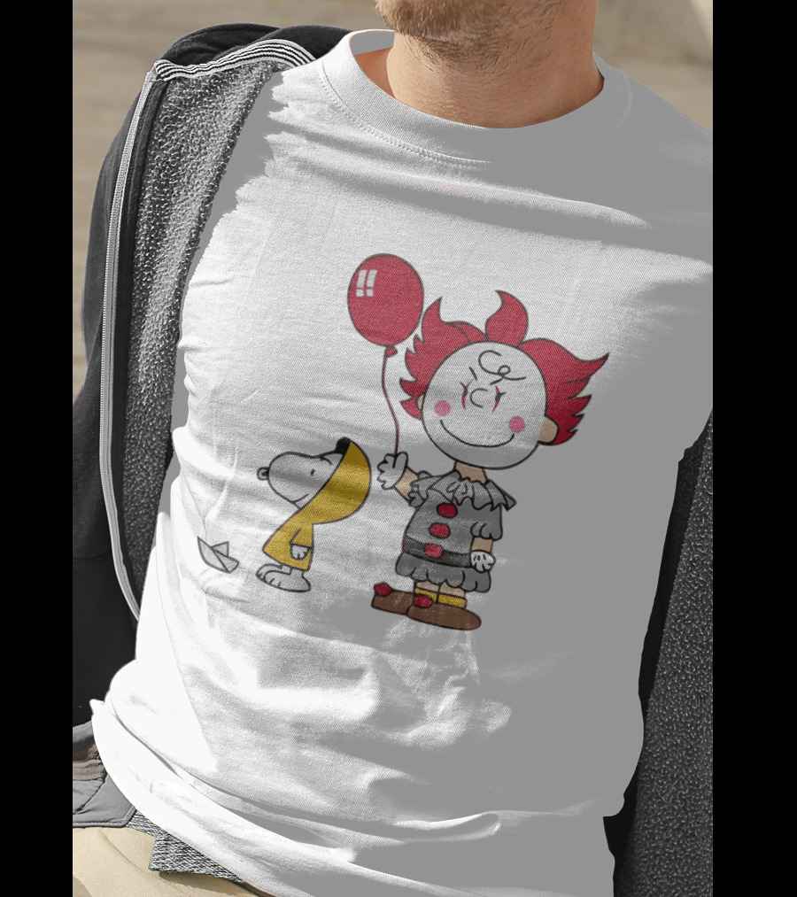 Charlie IT Snoopy Georgie Funny Horror Movie Fans T-Shirt