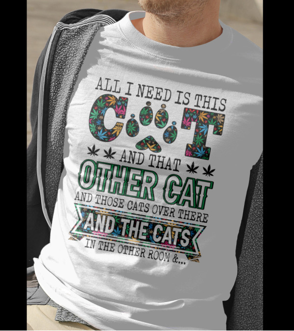 All I Need Is This Cat And That Other Cat And Those Cats Over There And The Cats In The Other Room T-Shirt