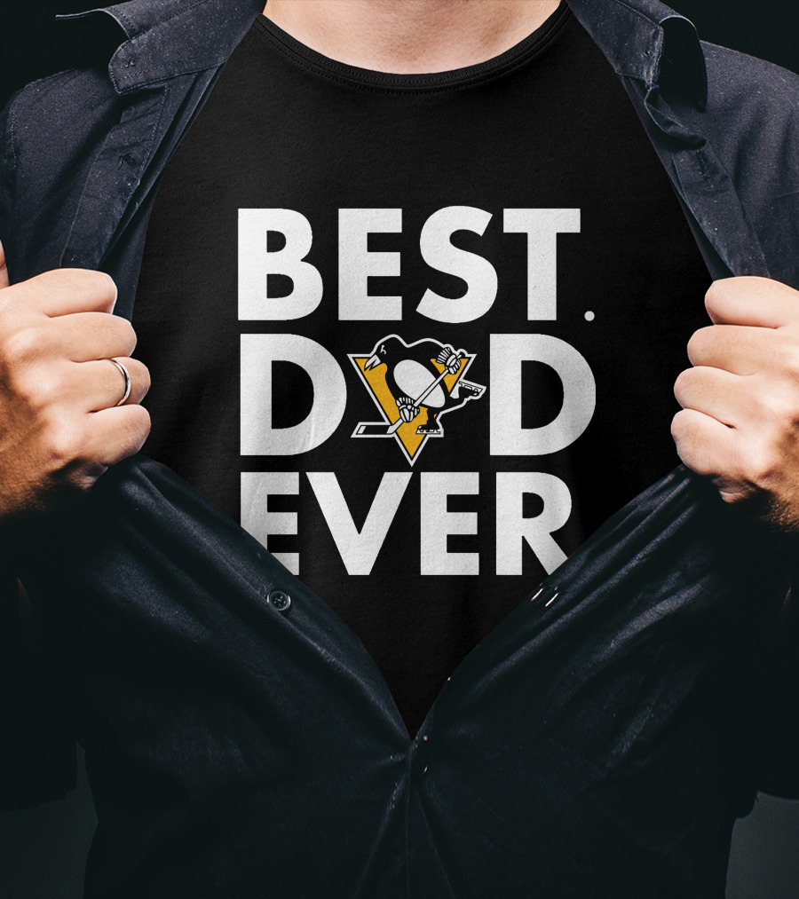 Best Dad Ever Pittsburgh Penguins T-Shirt