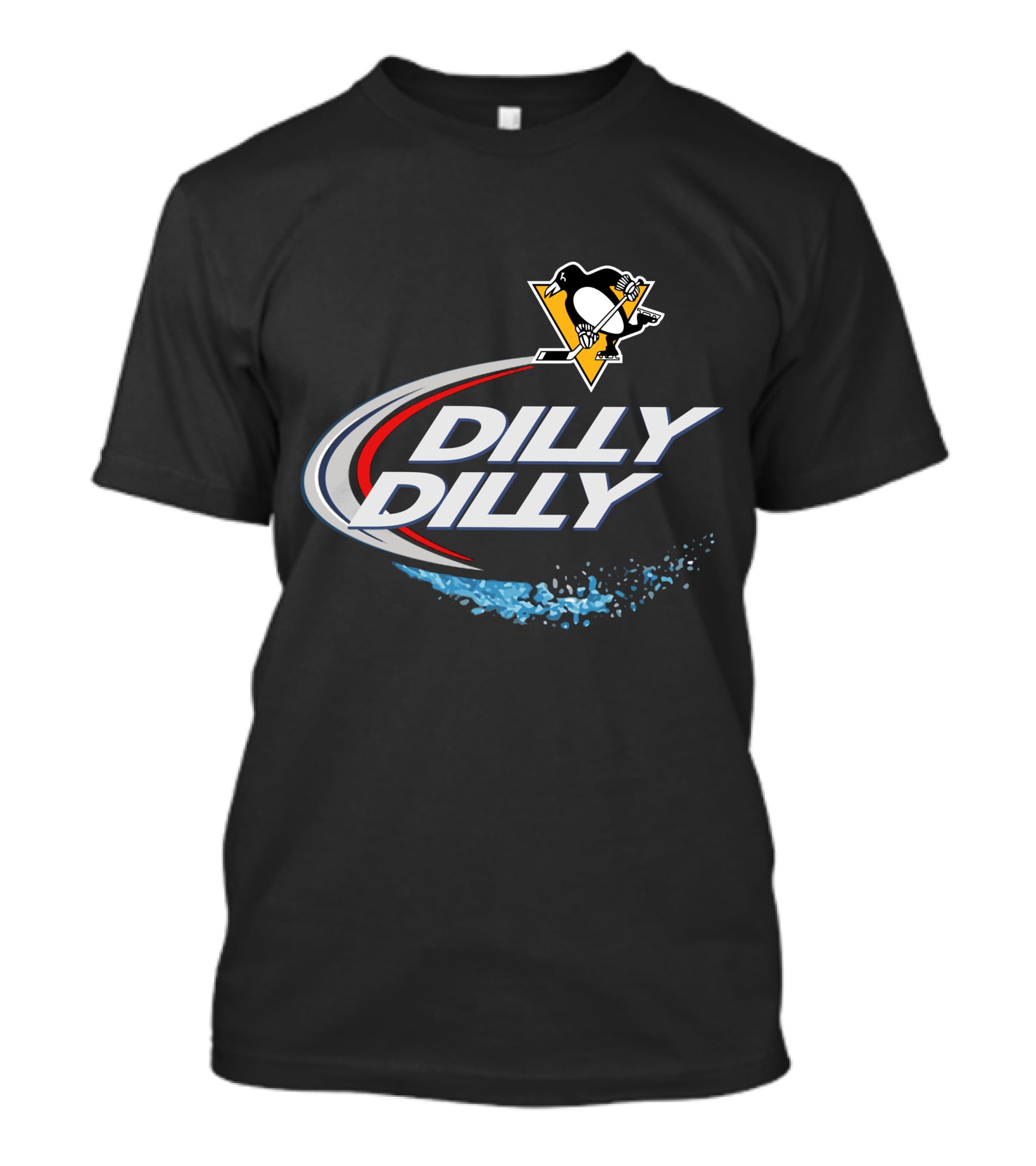 Dilly Dilly Penguins Hockey Logo And Swoosh T-Shirt
