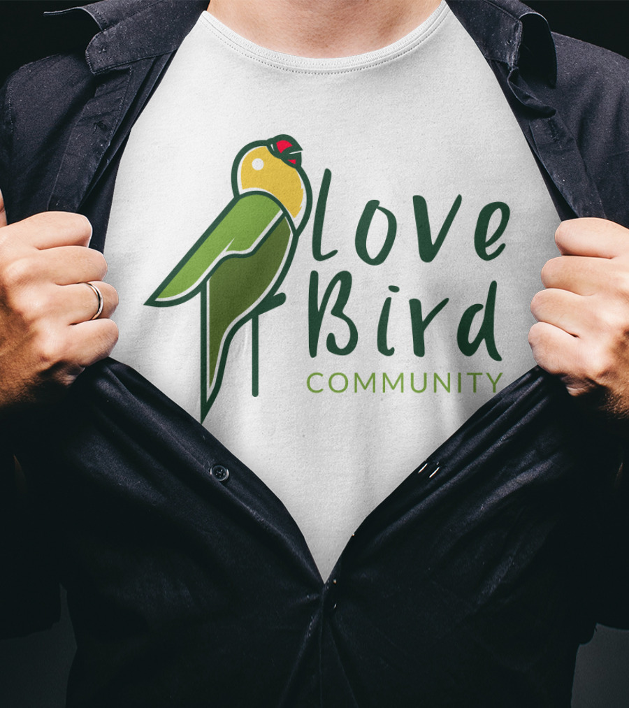 Love Bird Community Parrot T-Shirt