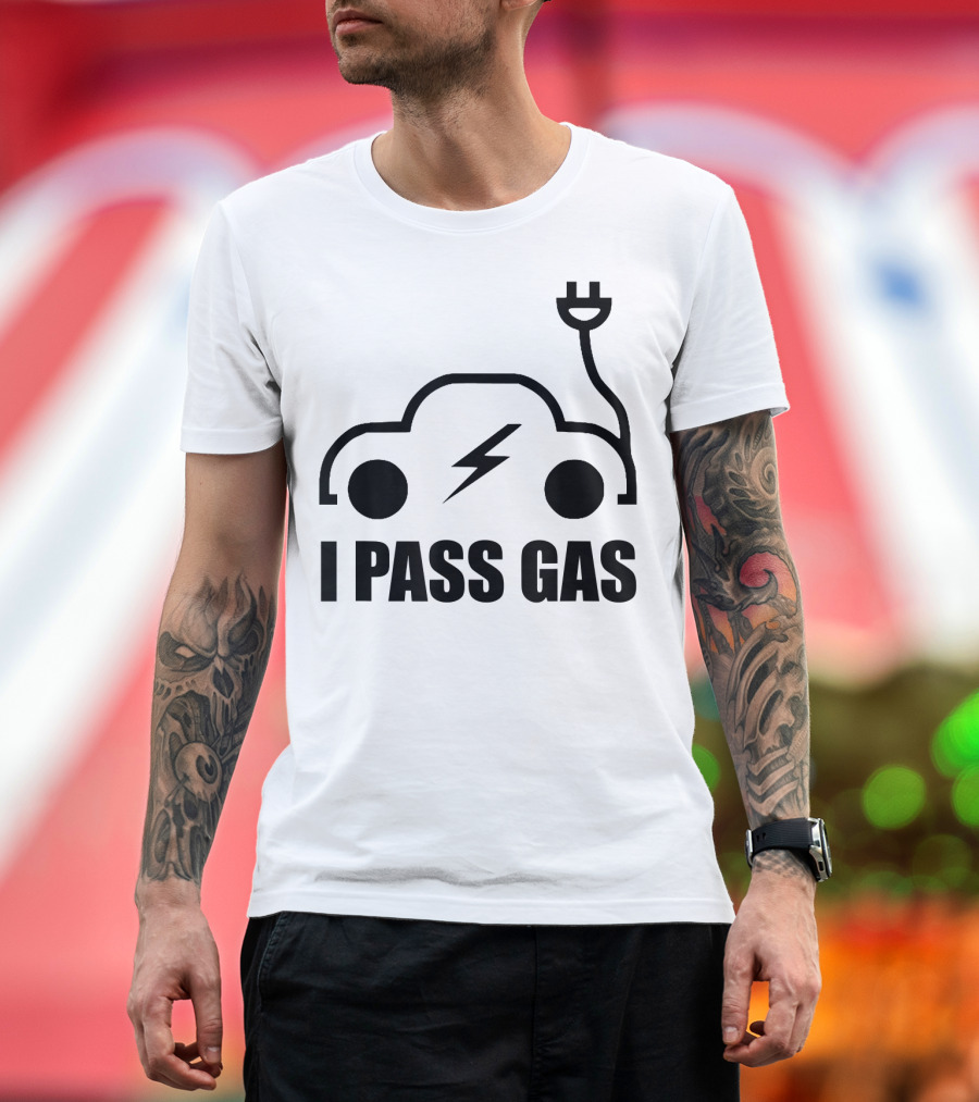 Electric Vehicle I Pass Gas Plug T-Shirt