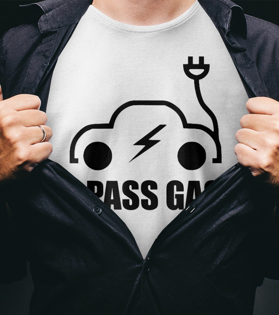 Electric Vehicle I Pass Gas Plug T-Shirt
