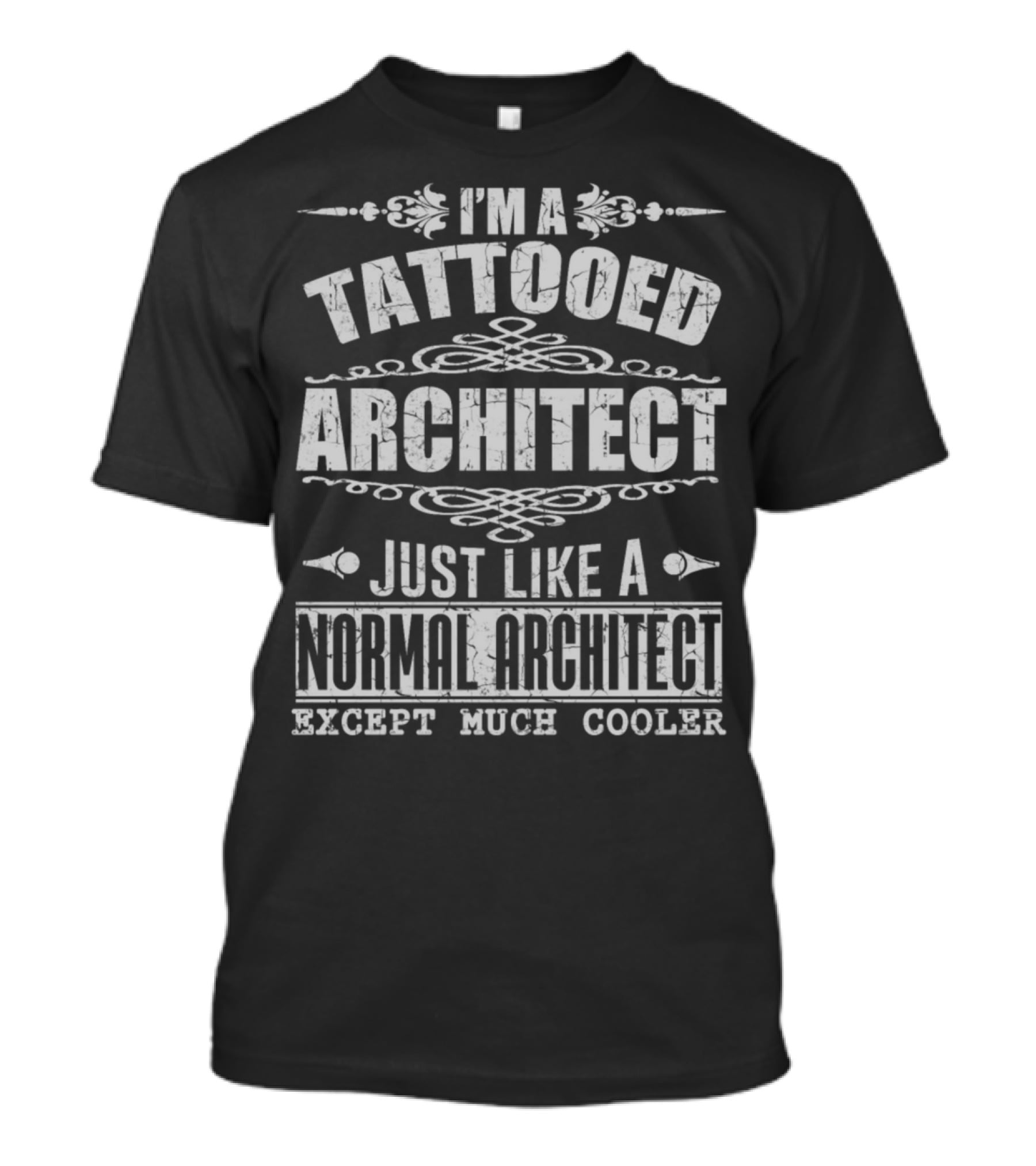 I'm A Tattooed Architect Just Like A Normal Architect Except Much Cooler Alvar Aalto Mens Premium 3928 T-Shirt