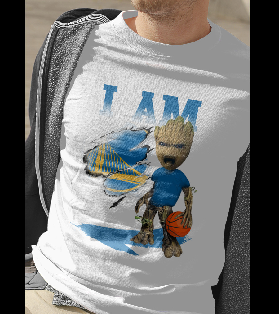 I Am Golden State Warriors Groot Basketball Character T-Shirt