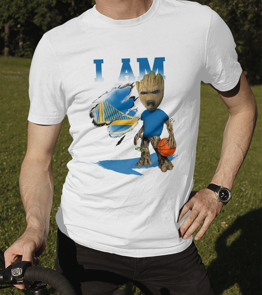 I Am Golden State Warriors Groot Basketball Character T-Shirt