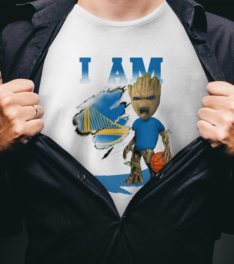 I Am Golden State Warriors Groot Basketball Character T-Shirt