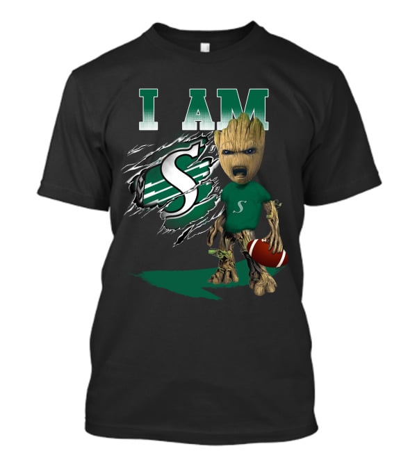 I AM Saskatchewan Roughriders Football Groot Fan T-Shirt