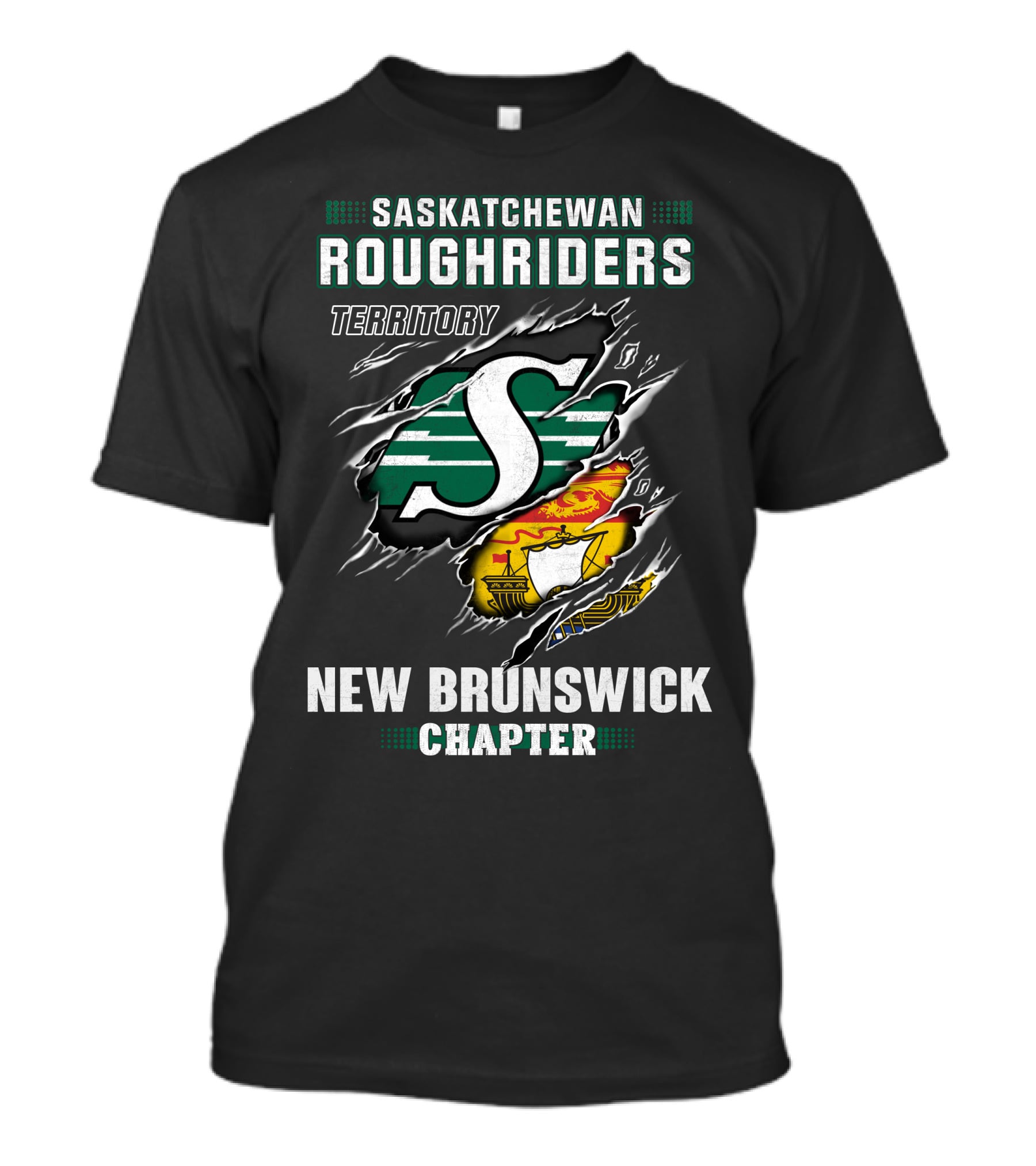 Saskatchewan Roughriders Territory New Brunswick Chapter T-Shirt
