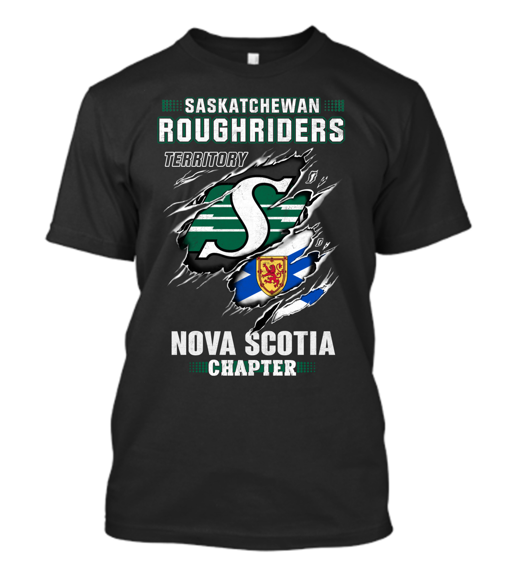 Saskatchewan Roughriders Territory Nova Scotia Chapter T-Shirt