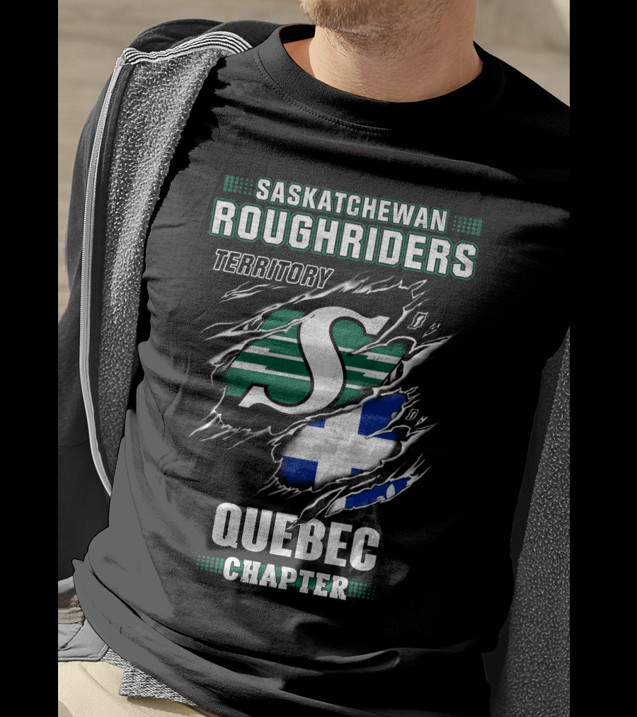 Saskatchewan Roughriders Territory Quebec Chapter T-Shirt