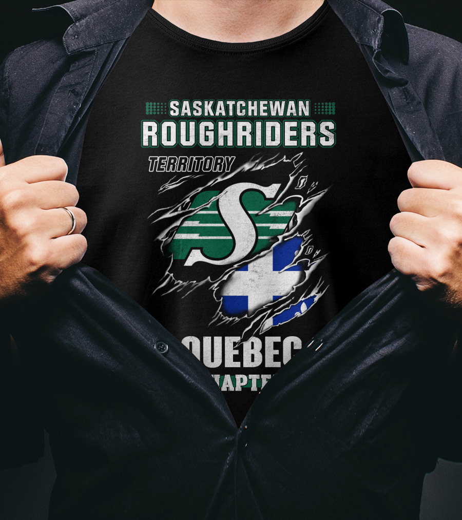 Saskatchewan Roughriders Territory Quebec Chapter T-Shirt